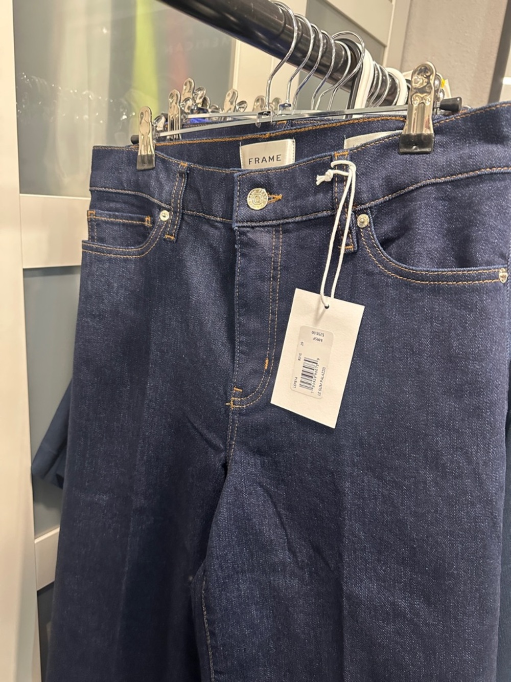 Frame Le Slim Palazzo Jeans Wide Leg - Picture 5 of 6